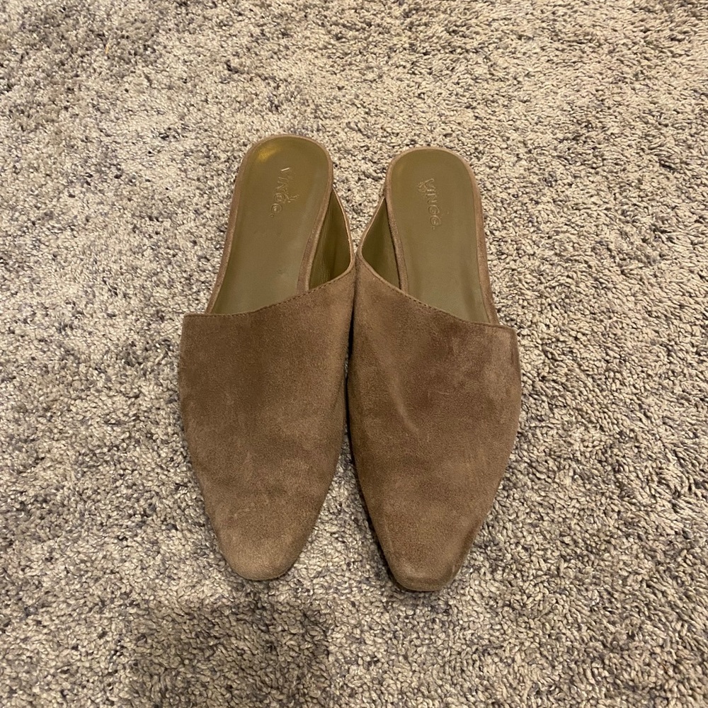 Vince leather slides